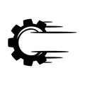 Speed Gear symbol template for graphic and web design collection logo vector illustration Royalty Free Stock Photo