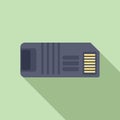 Speed gigabyte memory icon flat vector. Solid focus state Royalty Free Stock Photo