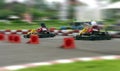 Speed go carting, abstract fast