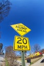 Speed Hump Ahead Sign