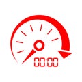 Speed indicator vector icon Royalty Free Stock Photo