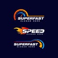 Speed indicator vector logo design. speedometer icon design template Royalty Free Stock Photo