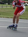 Speed inline Skating abstract of skates and skater