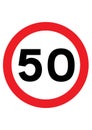 Speed limit 50 kmh in UK