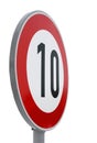 Speed limit road sign Royalty Free Stock Photo