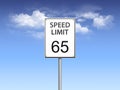 Speed limit sign