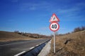 Speed limit sign Royalty Free Stock Photo