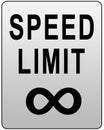 Speed limit sign Royalty Free Stock Photo