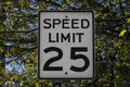 Speed Limit Sign in Bar Harbor, 2015