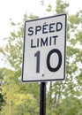 Speed limit sign Royalty Free Stock Photo