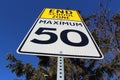 Speed Limit Sign at End of School Zone Royalty Free Stock Photo