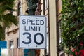 Speed limit sign Royalty Free Stock Photo
