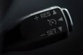 Speed limitation control buttons on modern car. Royalty Free Stock Photo