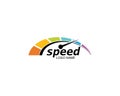 speed logo icon design illustration vector