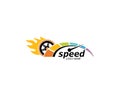 speed logo icon design illustration vector