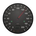 Speed Meter Car Kmh Speedometer Motor Vehicle Technology Instrument Royalty Free Stock Photo