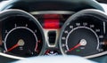 A speed meter is gauge that measures and displays,Car dashboard display Royalty Free Stock Photo