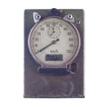 Speed meter or gauge of train Royalty Free Stock Photo
