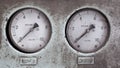 Speed meter or gauge of train Royalty Free Stock Photo