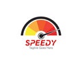 Speed Meter Logo Symbol Template Design Vector, Emblem, Design Concept, Creative Symbol, Icon