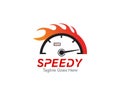 Speed Meter Logo Symbol Template Design Vector, Emblem, Design Concept, Creative Symbol, Icon