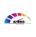 Speed meter racing vector