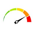 Speed meter vector icon Royalty Free Stock Photo