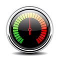 Speed meter vector icon