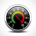 Speed metering tester vector icon Royalty Free Stock Photo