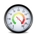 Speed metering dial plate vector illustration Royalty Free Stock Photo