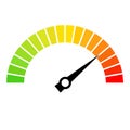 Speed metering dial vector icon Royalty Free Stock Photo