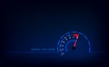 Speed motion background with fast speedometer car. Racing velocity background. eps10 Royalty Free Stock Photo