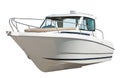 Speed motor boat. Isolated over white Royalty Free Stock Photo