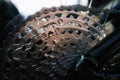 11 speed mountain bike cassette Royalty Free Stock Photo