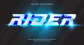 Speed Rider editable text effect Template Royalty Free Stock Photo