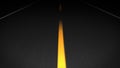 Speed road movement at night yellow line abstract background