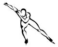 Speed skating symbol