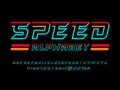 Speed font