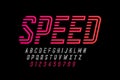 Speed style font