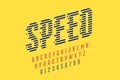 Speed style font Royalty Free Stock Photo