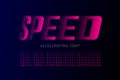 Speed style modern font