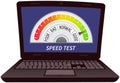 Speed test application, website loading speed optimization with server testing, web programming Royalty Free Stock Photo