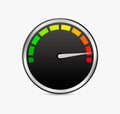 Speed test meter vector Royalty Free Stock Photo