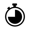 timer line icon. Vector illustration isolated