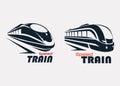 Speed train logo template Royalty Free Stock Photo