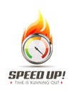 Speed up - business acceleration concept Royalty Free Stock Photo