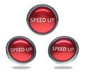 Speed up glass button