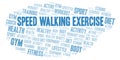 Speed Walking Exercise word cloud