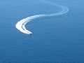 Speedboat cruising Royalty Free Stock Photo