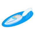 Speedboat icon, isometric style